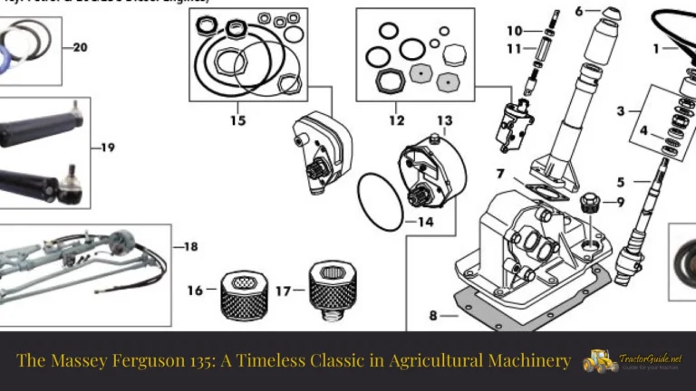 massey ferguson 135 power steering parts diagram